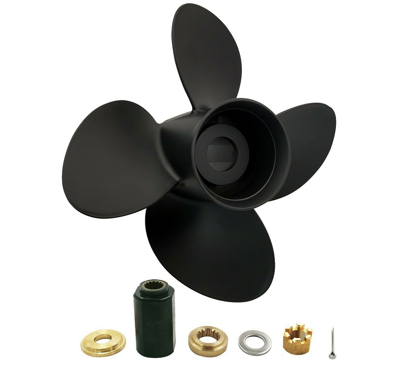 13 x 17 Aluminum 4 Blade Propeller For Yamaha Outboard 50-130HP