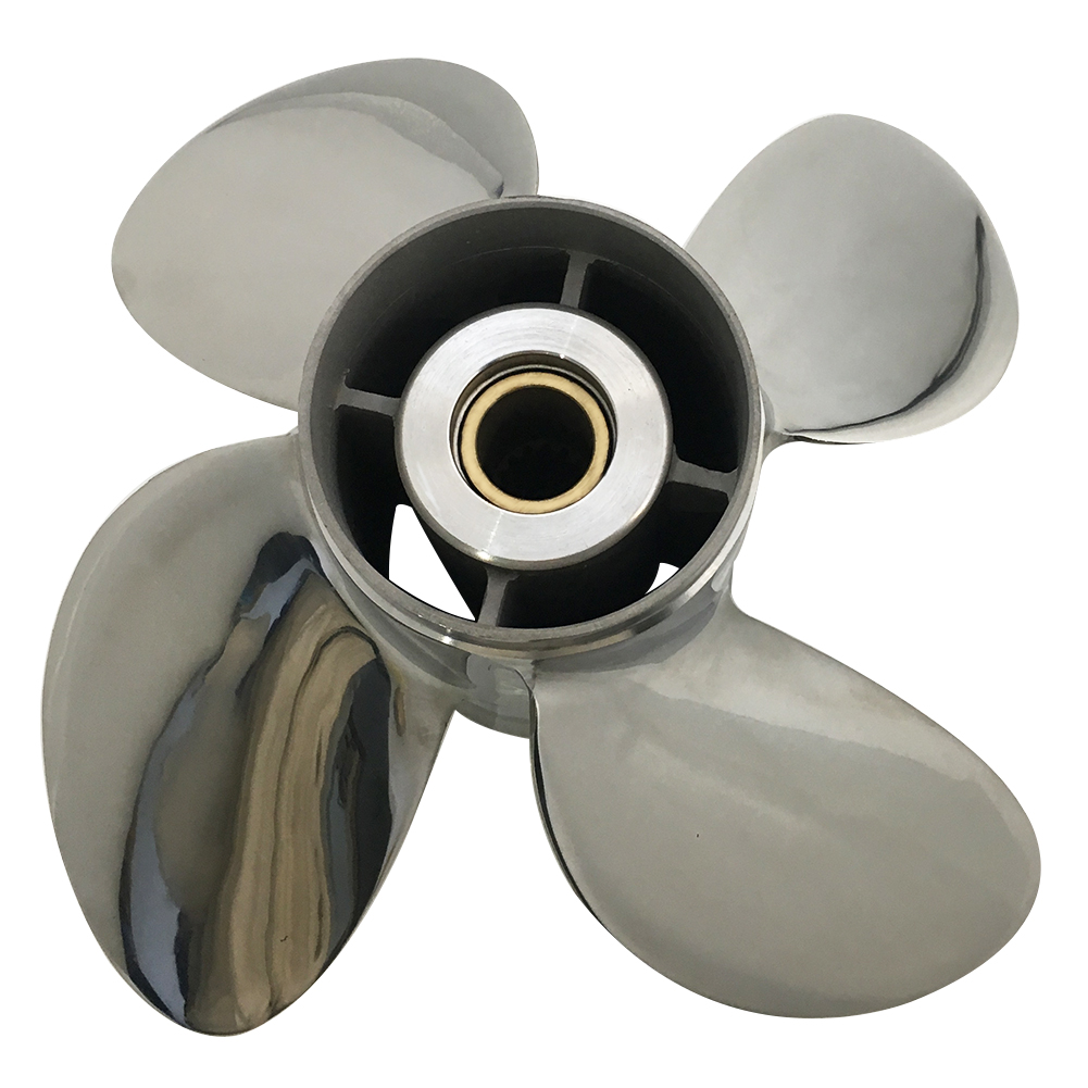 13 X 19 4 Blades Stainless Steel Propeller For Honda Outboard Engine 70 ...