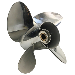 13 x 19 4 Blades Stainless Steel Propeller For Honda Outboard Engine 70-130HP