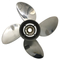 13 x 19 4 Blades Stainless Steel Propeller For Honda Outboard Engine 70-130HP