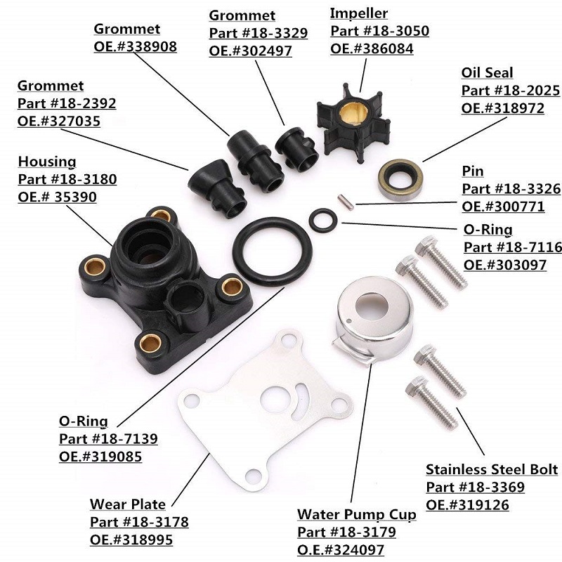 394711 Water Pump Repair kits for Evinrude Outboard 9.915HP Buy